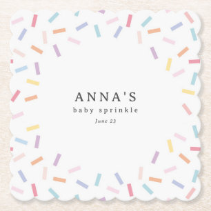 Dessous-de-verre En Papier Saupoudrer Bébé