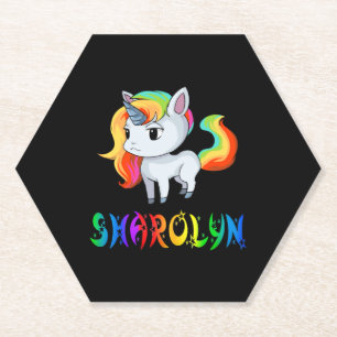 Dessous-de-verre En Papier Sharolyn Unicorn