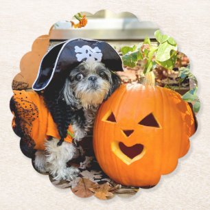 Dessous-de-verre En Papier Shih Tzu Dessous de verre de papier pirate