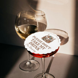 Dessous-de-verre En Papier S'il vous plaît ne prenez pas mon verre je danse m