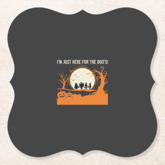 Dessous-de-verre En Papier Silhouette de fantôme Halloween Boo