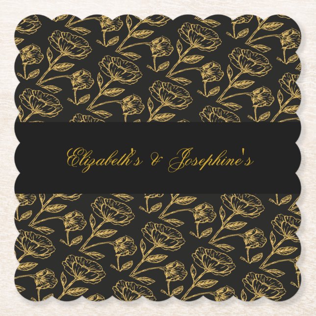 Dessous-de-verre En Papier Soiree double élégant (Devant)