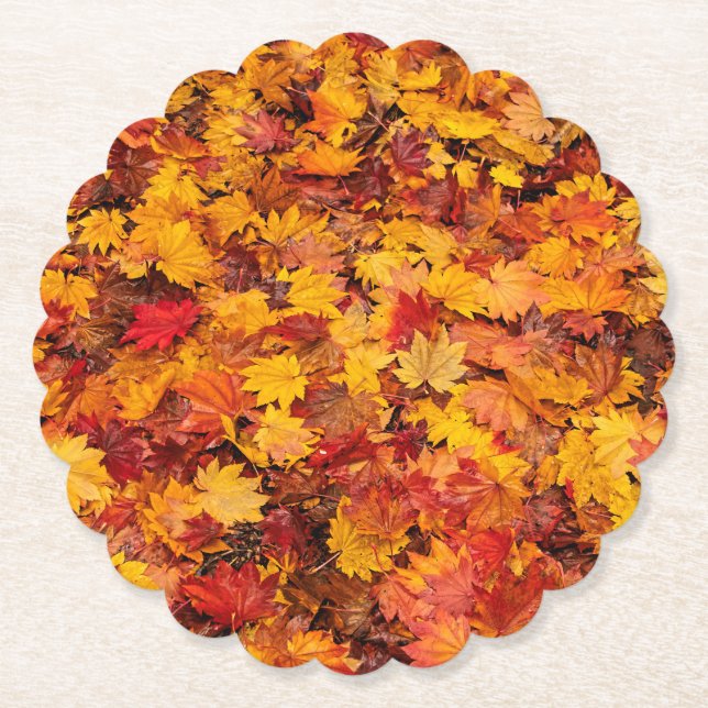 DESSOUS-DE-VERRE EN PAPIER SORTIES D'AUTOMNE (Devant)