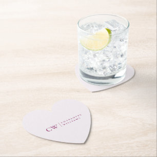 Dessous-de-verre En Papier Sous-main en papier personnalisé avec monogramme e