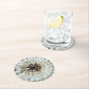 Dessous-de-verre En Papier Sous-verres en papier macro tête de graine de piss