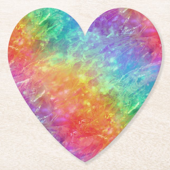 Dessous-de-verre En Papier spellcaster - cristal vif arc-en-ciel : (Devant)