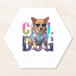 Dessous-de-verre En Papier Style chien cool