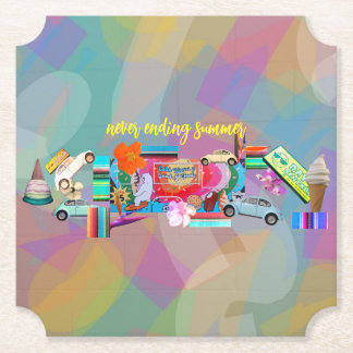 Dessous-de-verre En Papier Summertime Paper Coaster