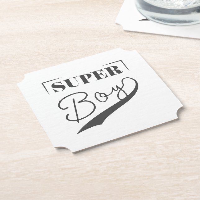 Dessous-de-verre En Papier Super Boy (Incliné)
