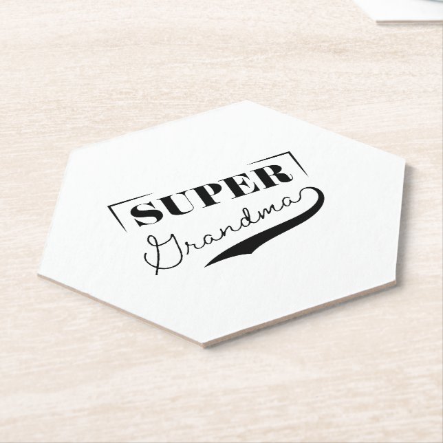 Dessous-de-verre En Papier Super grand-mère (Incliné)