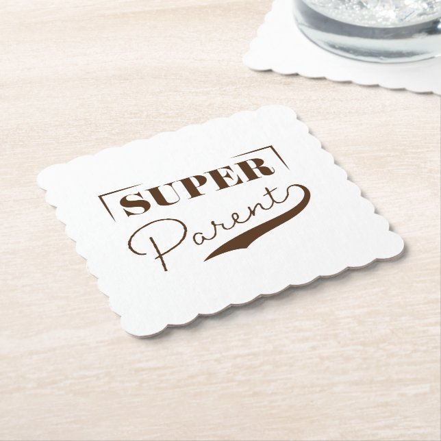 Dessous-de-verre En Papier Super parent (Incliné)