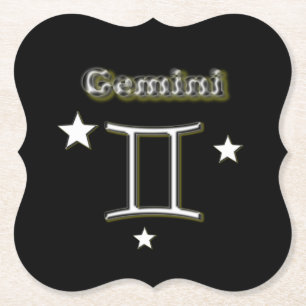 Dessous-de-verre En Papier Symbole de Gemini