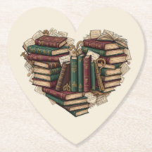 Tapisserie de cœur pour amoureux des livres