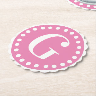 Dessous-de-verre En Papier Tea Party Filly Fille Dessous de verre roses et bl