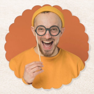Dessous-de-verre En Papier Téléchargement de votre photo drôle de selfie