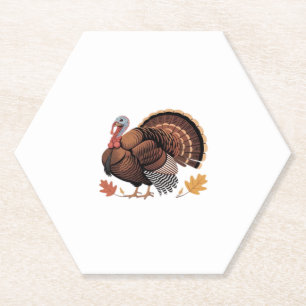 Dessous-de-verre En Papier Thanksgiving Turquie - Automne Vacances Classique 