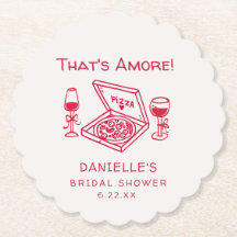 That's Amore Whimsical Hand Drawn Bridal Shower