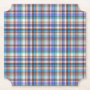 Dessous-de-verre En Papier Tissu à carreaux Imprimé à carreaux Motif-57688