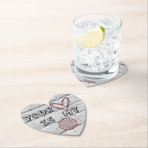 Dessous-de-verre En Papier Ton coeur est mon boussole