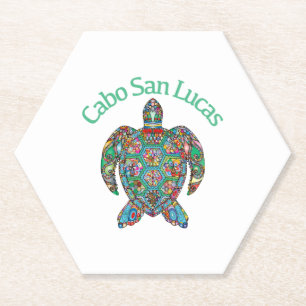 Dessous-de-verre En Papier Tortue tribale Cabo San Lucas