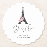 Tour Eiffel minimaliste de Paris accueil de mariag