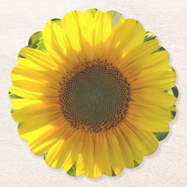 Dessous-de-verre En Papier Tournesol (Devant)