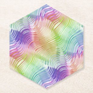 Dessous-de-verre En Papier ultradeluxe à ondes pluviales :