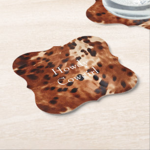 Dessous-de-verre En Papier Vachette noire Brown