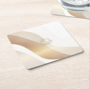 Dessous-de-verre En Papier Vagues calmes du désert avec Fennec Essence   Se m