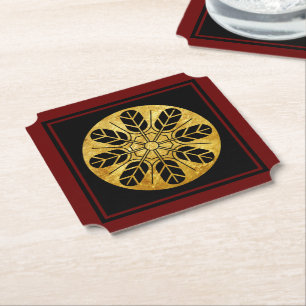 Dessous-de-verre En Papier Vintage Faux Gold Japon Inoue Mon Graphisme