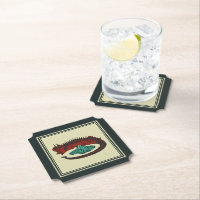 Vintage Rouge Vert Dragon Lady Vector Art Nouveau