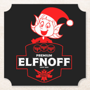 Dessous-de-verre En Papier Vodka de Noël amusante