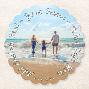 Dessous-de-verre En Papier Votre Famille Papier de Photo Dessous de Verre Tex
