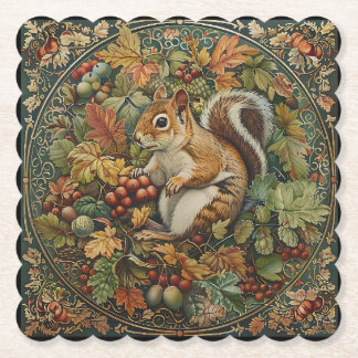 Dessous-de-verre En Papier William Morris Feuilles Et Baies De Tamia D'automn