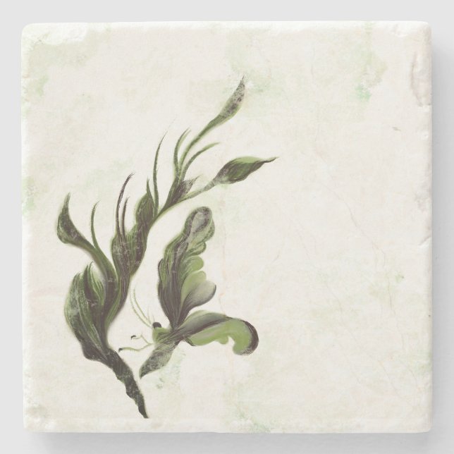 Dessous-de-verre en pierre. (Devant)