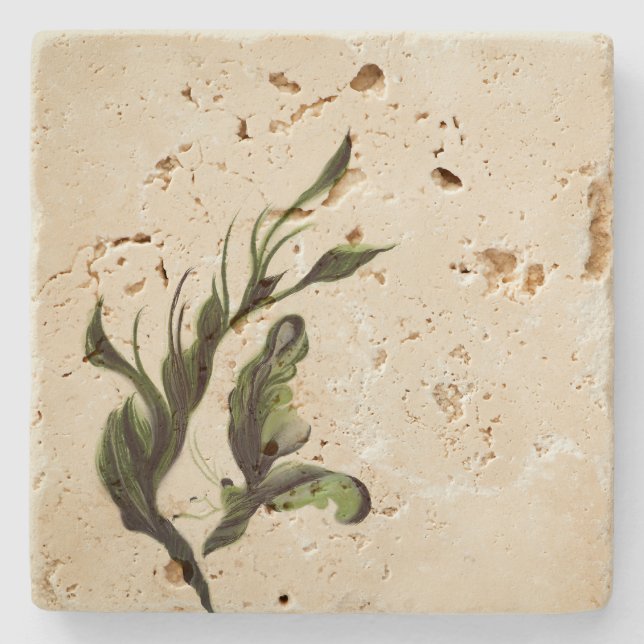 Dessous-de-verre en pierre. (Devant)