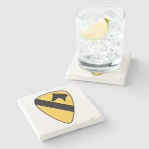 Dessous-de-verre En Pierre 1ère division de cavalerie Patch Patriotic