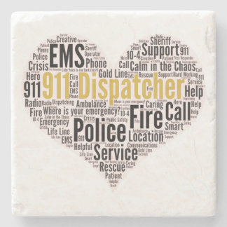 Dessous-de-verre En Pierre 911 Dispatcher Word Cloud