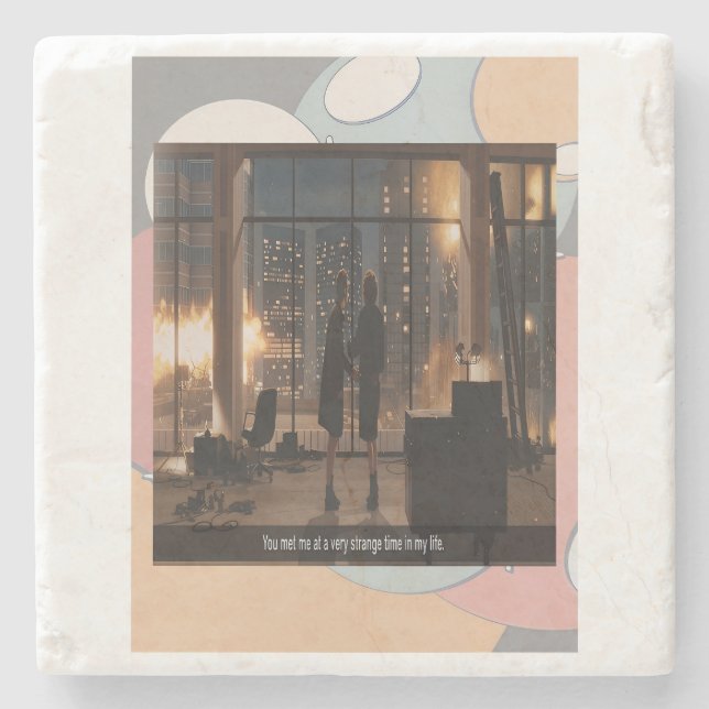 Dessous-de-verre En Pierre A Very Strange Time Coasters (Devant)