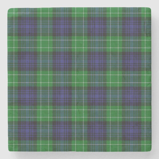 Dessous-de-verre En Pierre Abercrombie Tartan (Devant)