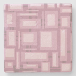 Dessous-de-verre En Pierre Abstrait mauve moderne