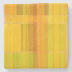 Dessous-de-verre En Pierre Abstrait moderne   Couleurs d'agrumes colorées