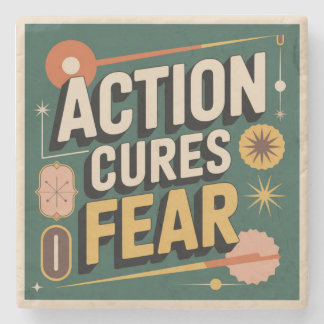 Dessous-de-verre En Pierre Action Cures Fear