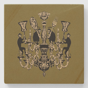 Dessous-de-verre En Pierre Affaires de singe - CHANGER COULEUR /
