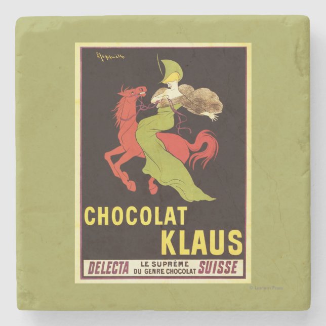 Dessous-de-verre En Pierre Affiche de publicité de Chocolat Klaus (Devant)