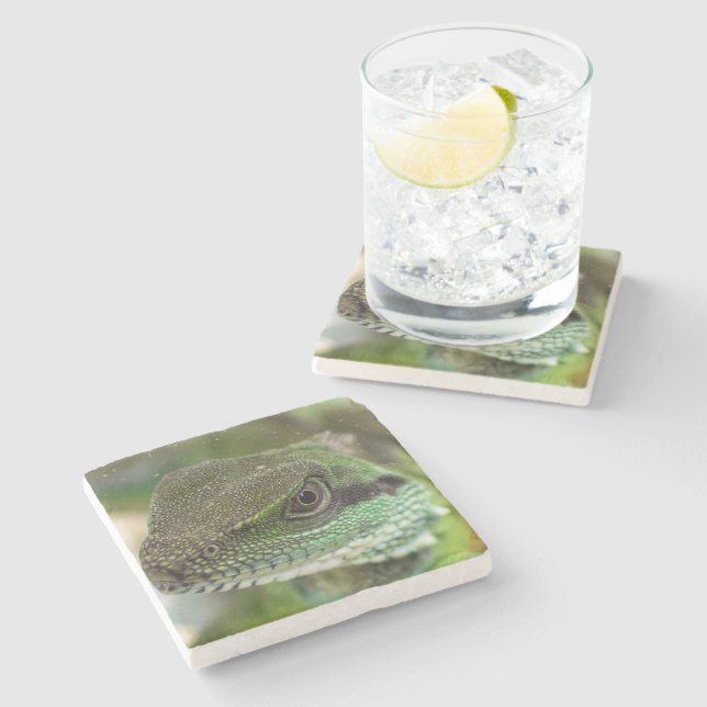 Dessous-de-verre En Pierre Agama, lézard (Côté)