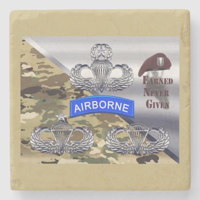 Dessous-de-verre En Pierre Ailes aéroportées - jamais gagnées (Devant)
