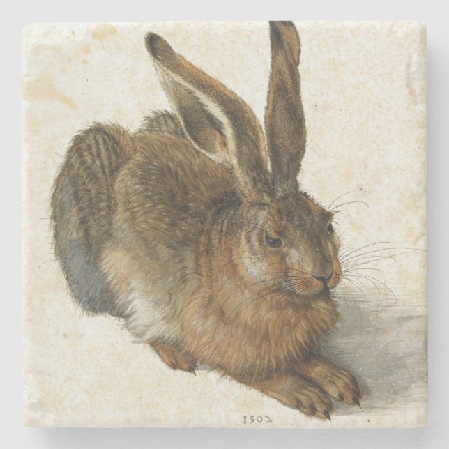 Dessous-de-verre En Pierre ALBRECHT DÜRER - jeune lièvre 1502 (Devant)