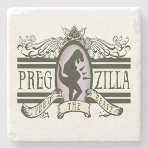 Dessous-de-verre En Pierre Alimentation de Pregzilla la bête