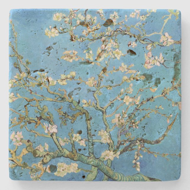 Dessous-de-verre En Pierre Almond Blossom Vincent van Gogh (Devant)